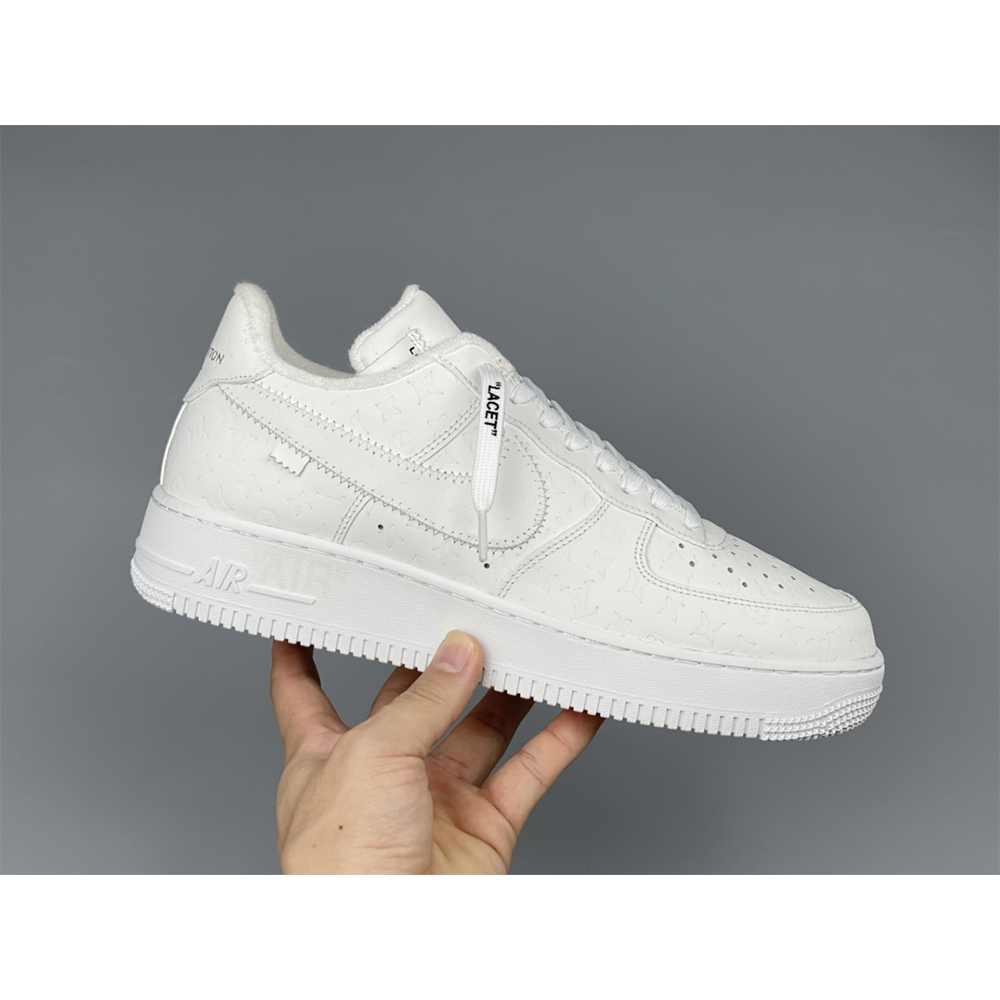 Louis Vuitton  X Nike Air Force 1 Sneaker All White - 
