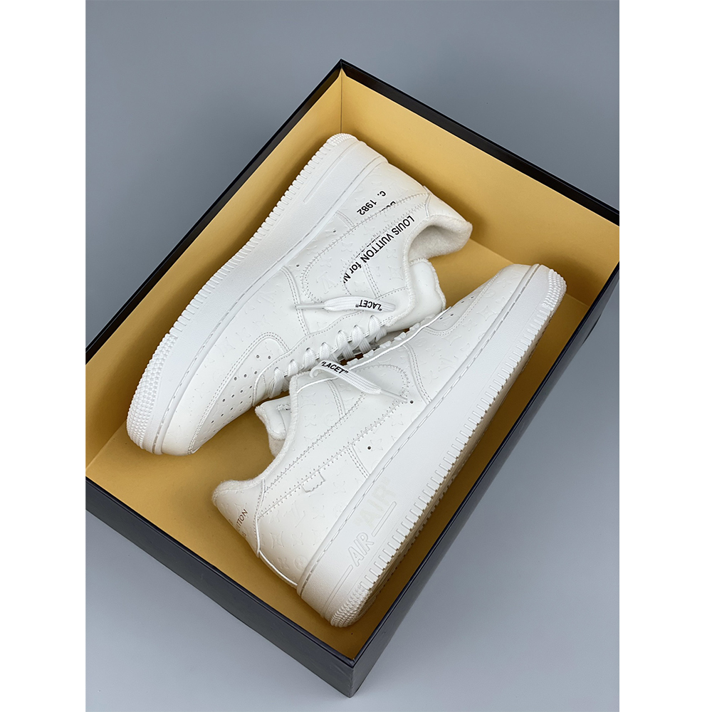 Louis Vuitton  X Nike Air Force 1 Sneaker All White - 