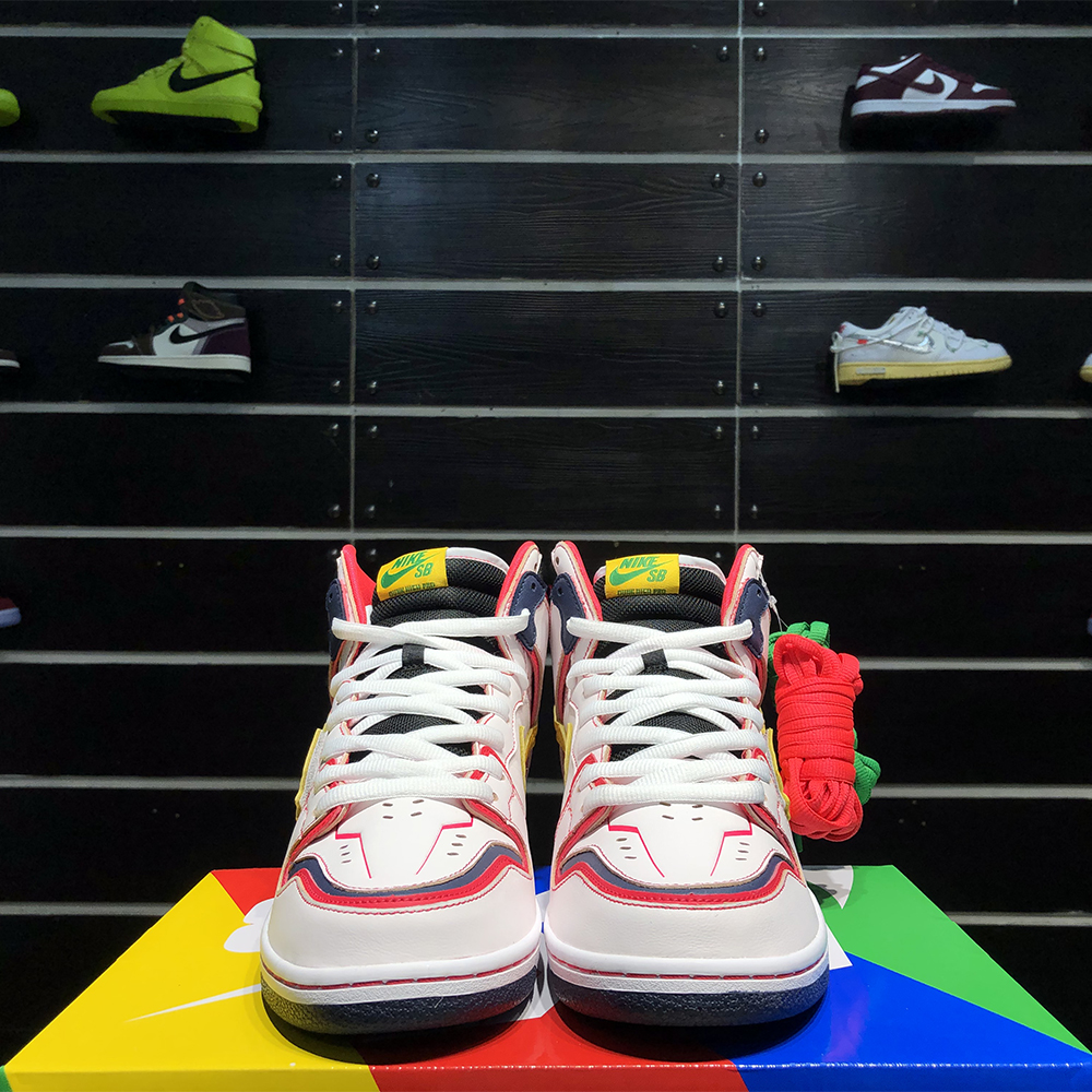 Gundam X Nike SB Dunk High Project RX-0 Unicorn - 