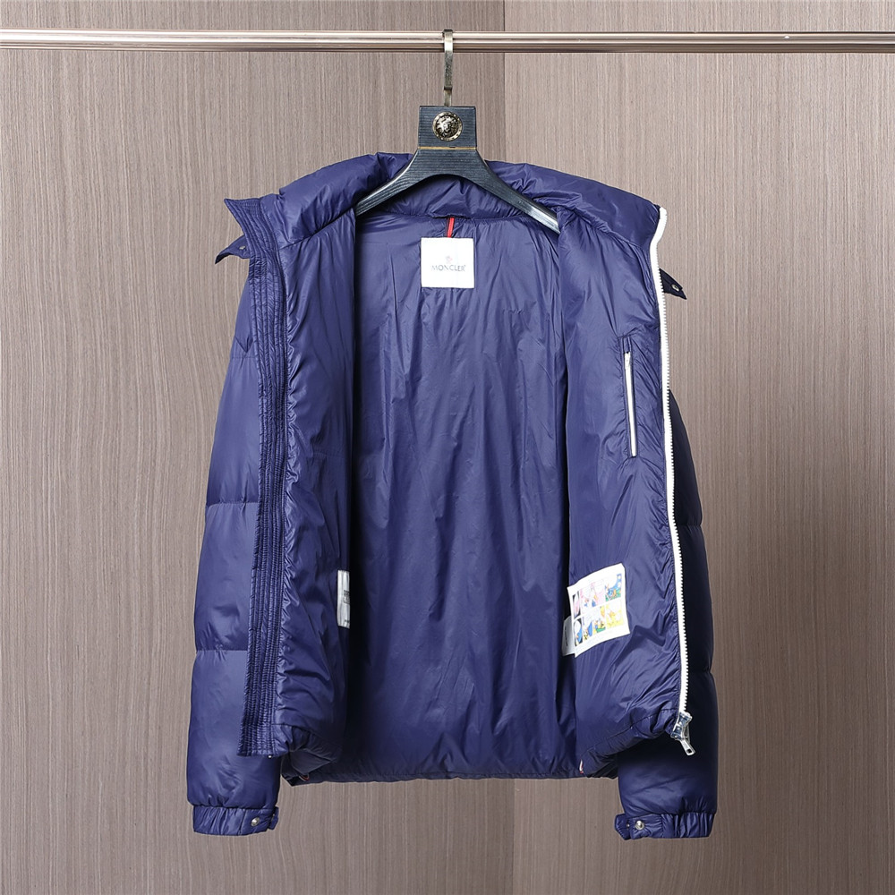 Moncler Montbeliard Short Down Jacket(Blue) - 