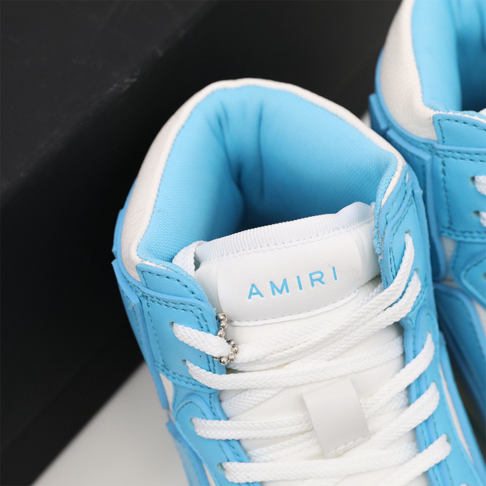 Amiri Skel-Top Hi Sneaker Blue/White - DesignerGu