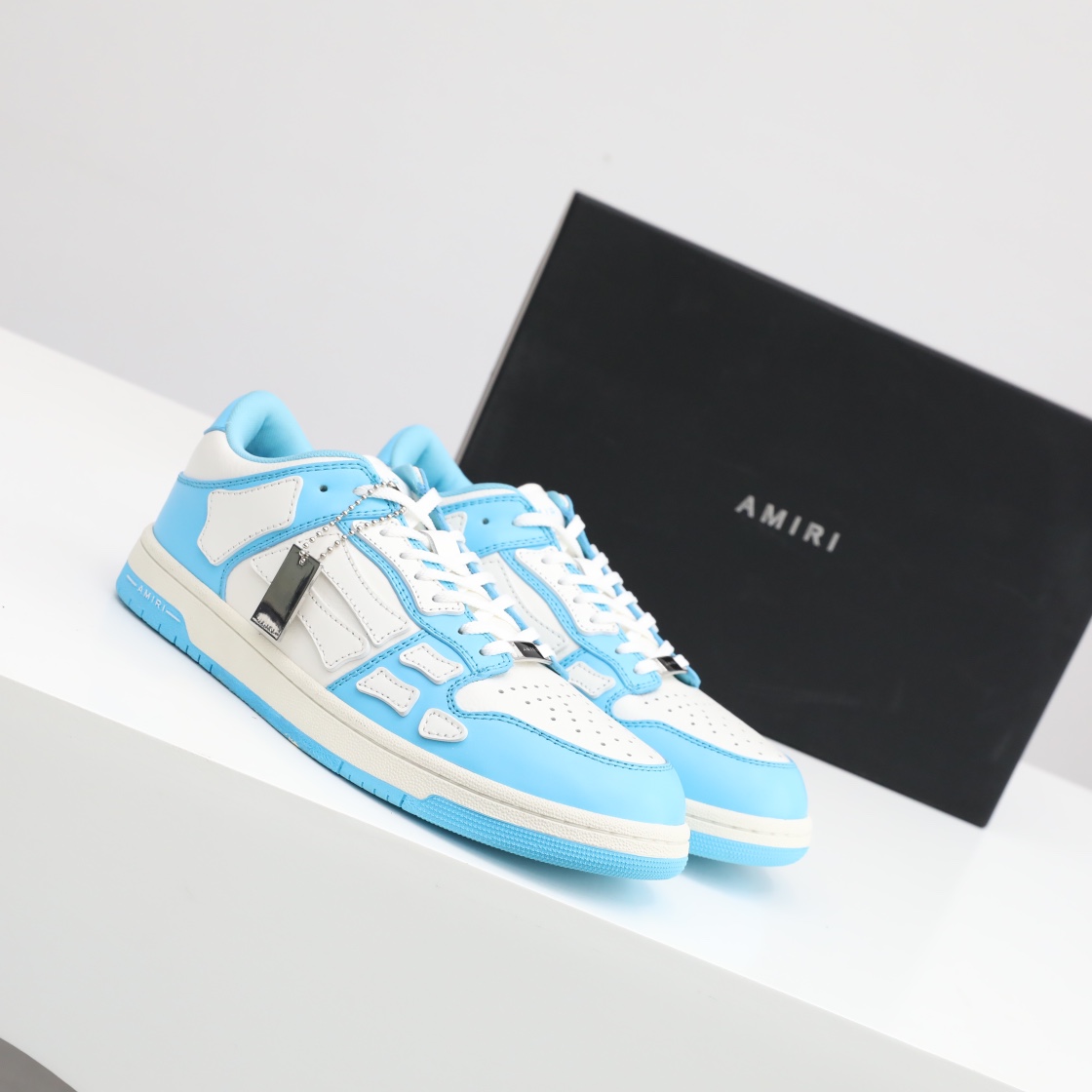 Amiri Skel-Top Low Sneaker Blue/White - 