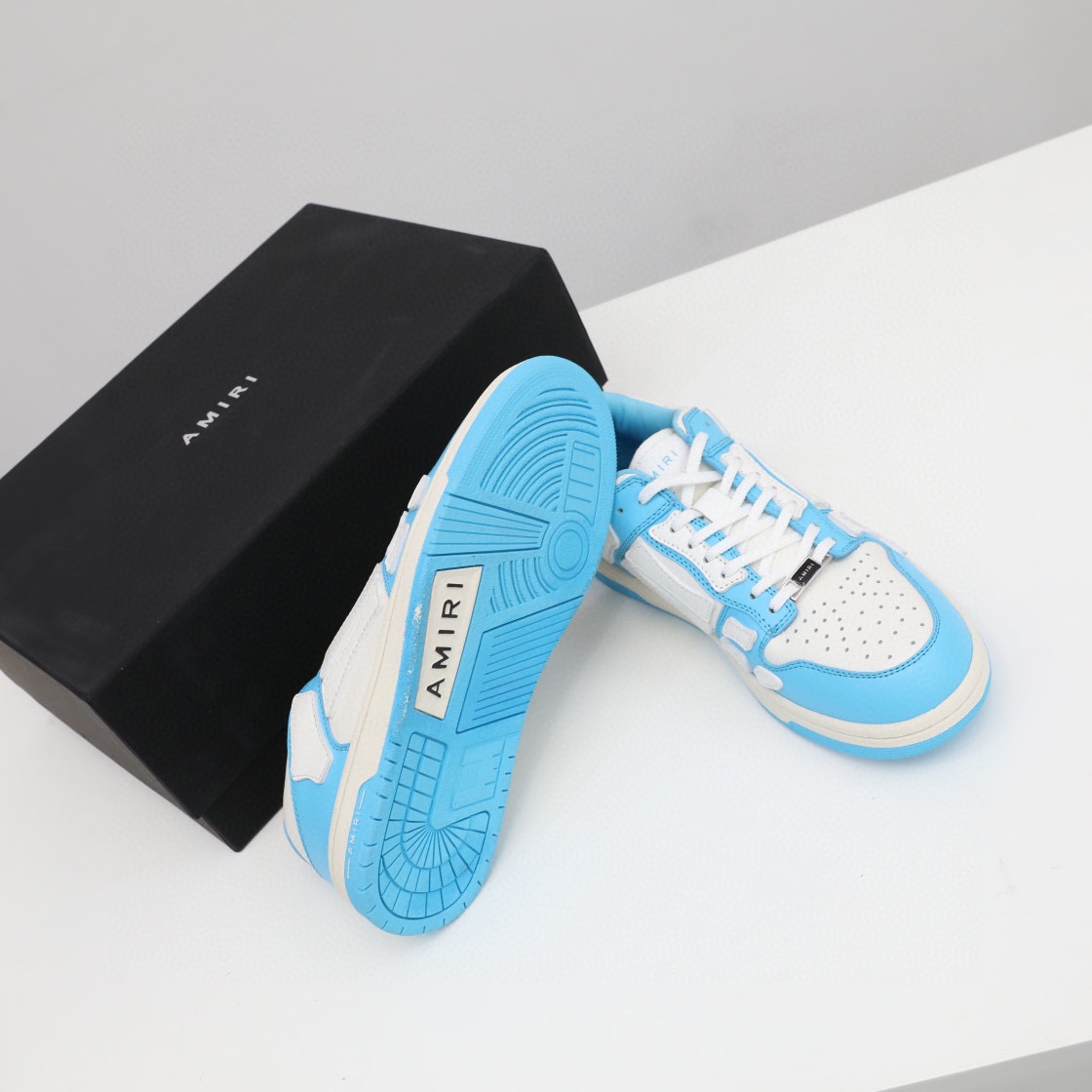 Amiri Skel-Top Low Sneaker Blue/White - 