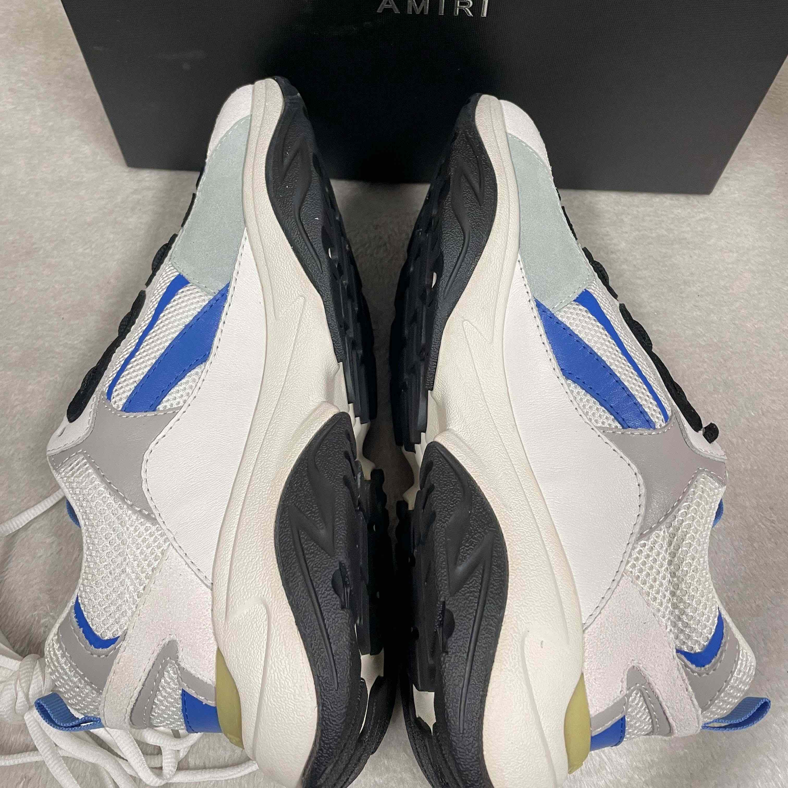 Amiri Bone Runner White & Blue - DesignerGu