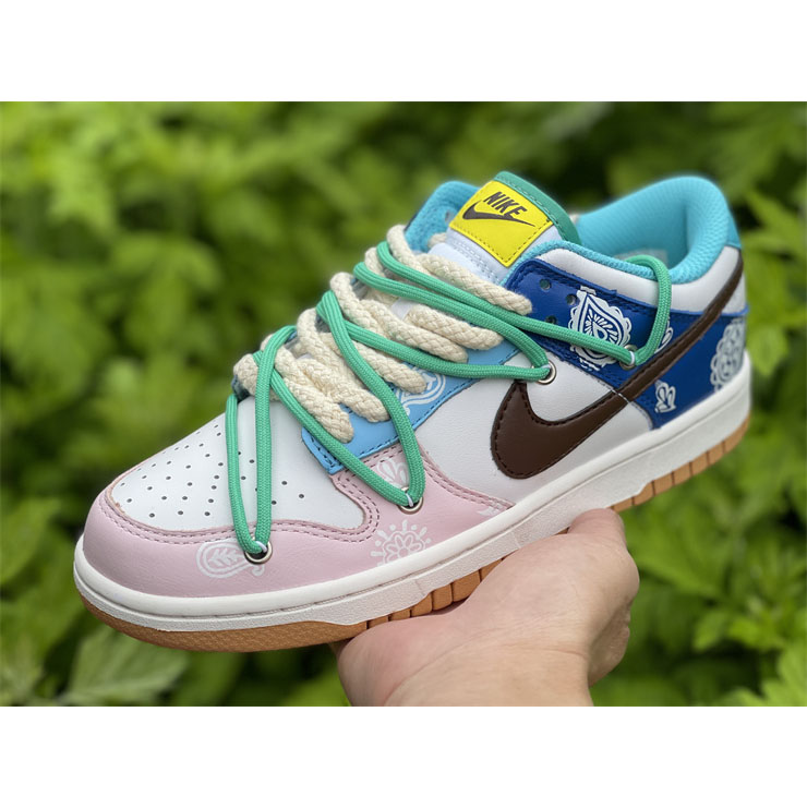 Nike Dunk Colorful Cashew Nuts Low Sneaker CZ 2496-100 - DesignerGu