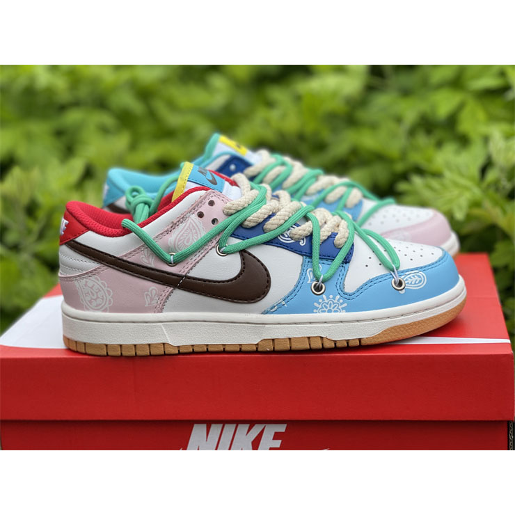 Nike Dunk Colorful Cashew Nuts Low Sneaker CZ 2496-100 - DesignerGu