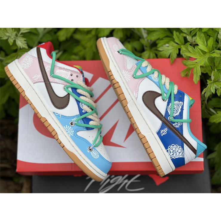 Nike Dunk Colorful Cashew Nuts Low Sneaker CZ 2496-100 - DesignerGu
