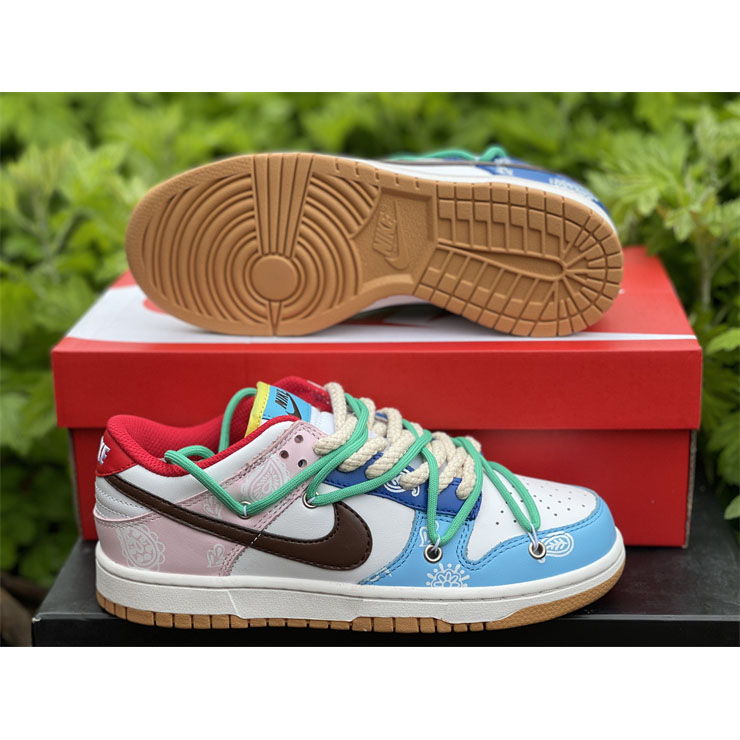 Nike Dunk Colorful Cashew Nuts Low Sneaker CZ 2496-100 - DesignerGu
