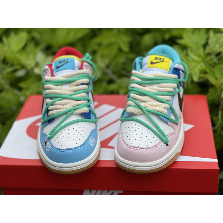 Nike Dunk Colorful Cashew Nuts Low Sneaker CZ 2496-100 - DesignerGu