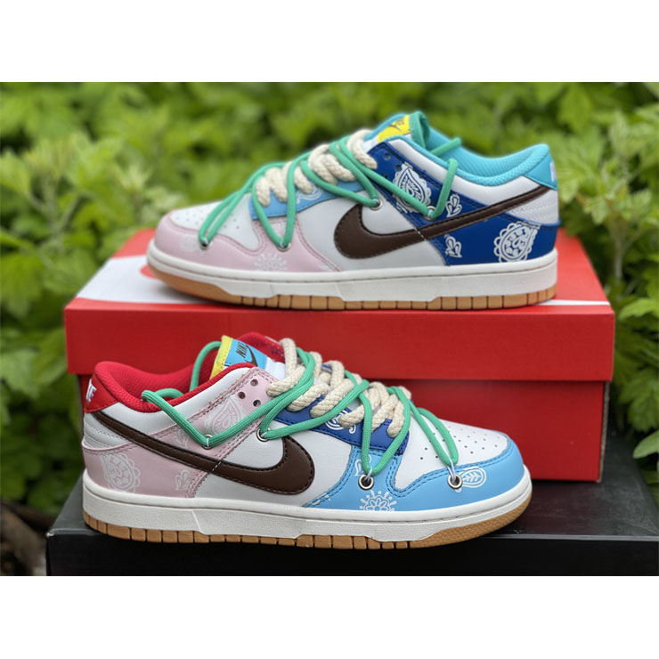 Nike Dunk Colorful Cashew Nuts Low Sneaker CZ 2496-100 - DesignerGu