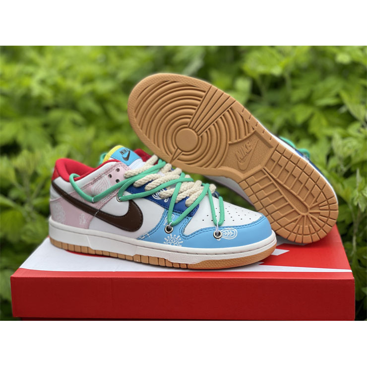Nike Dunk Colorful Cashew Nuts Low Sneaker CZ 2496-100 - DesignerGu