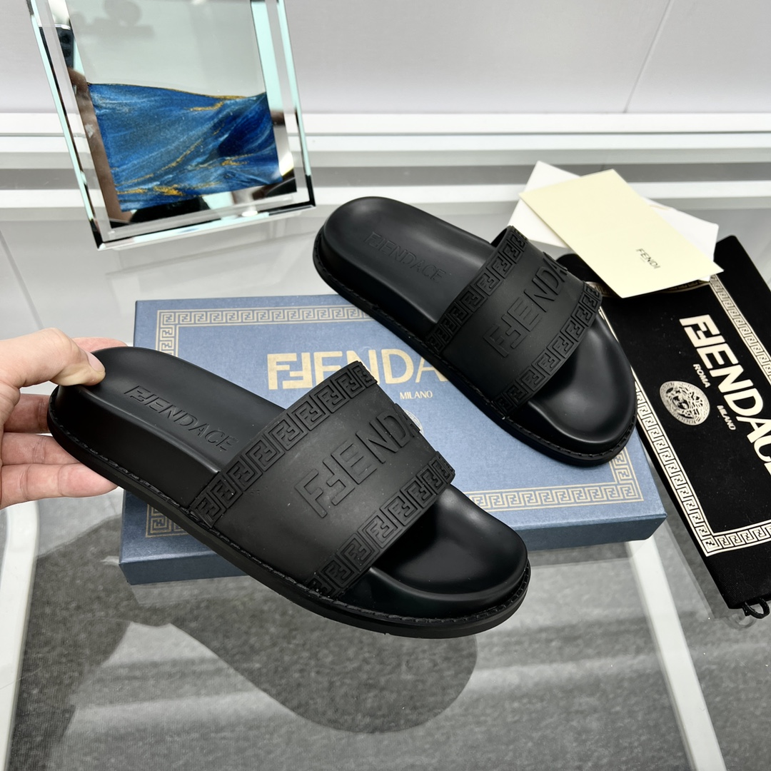 Versace x Fendi Fendace Logo  Sliders - 