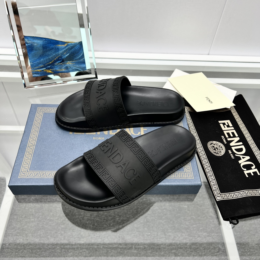 Versace x Fendi Fendace Logo  Sliders - 