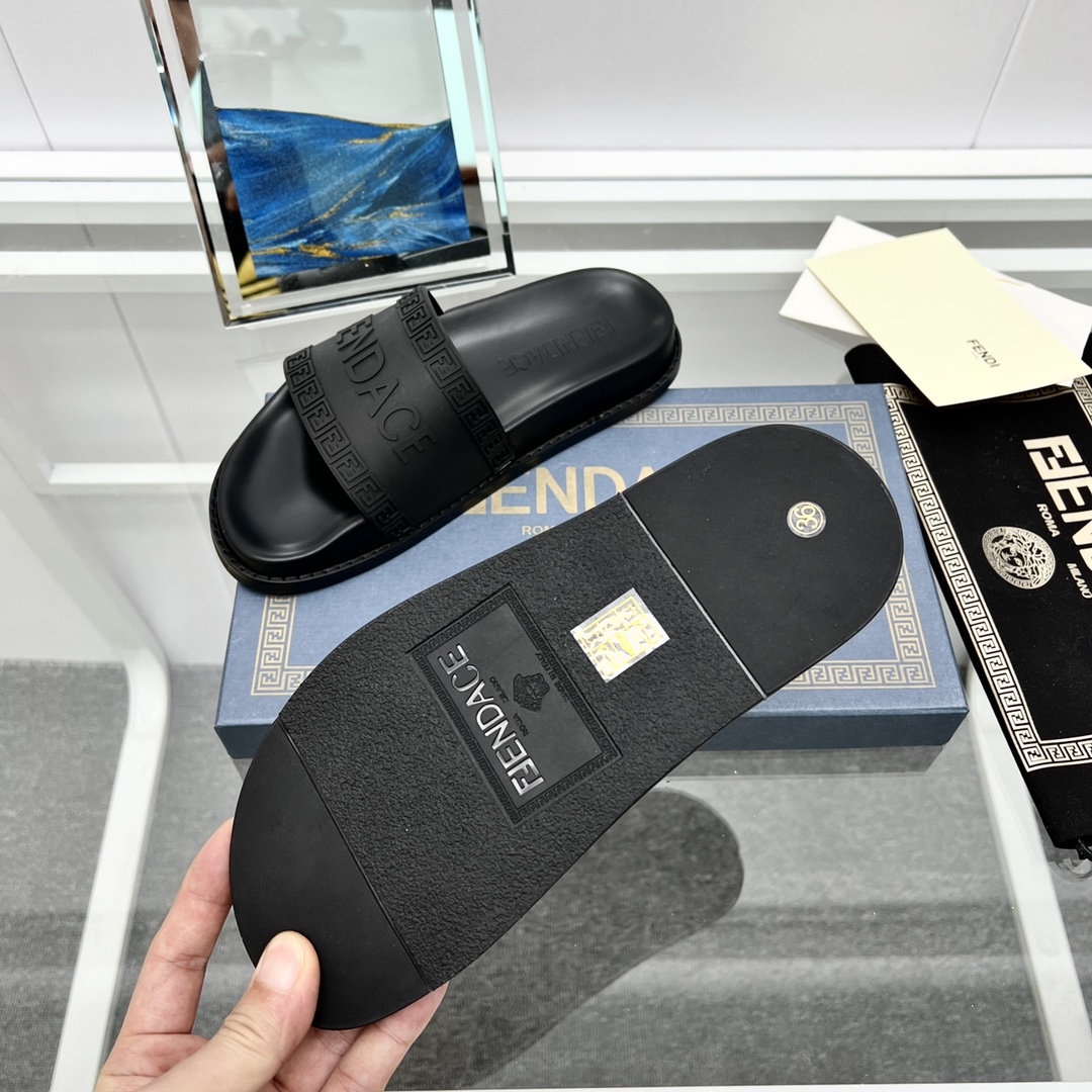 Versace x Fendi Fendace Logo  Sliders - 