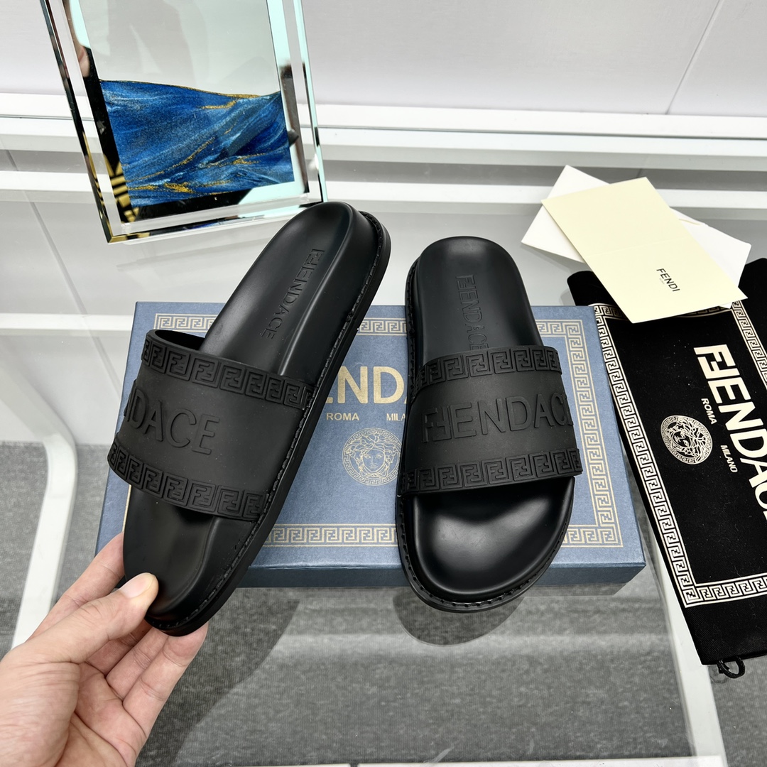 Versace x Fendi Fendace Logo  Sliders - 