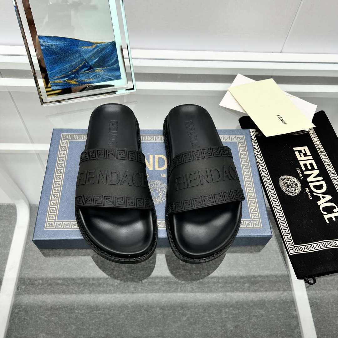 Versace x Fendi Fendace Logo  Sliders - 