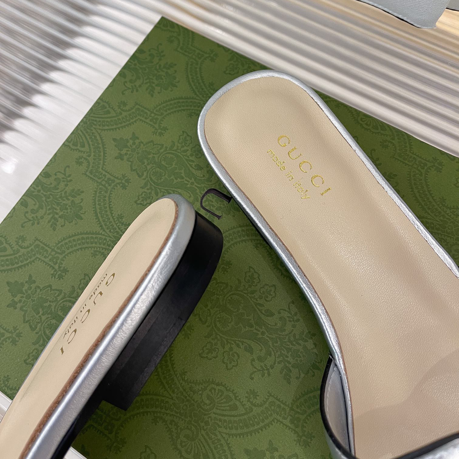 Gucci Women's Interlocking G Cut-Out Slide Sandal - DesignerGu