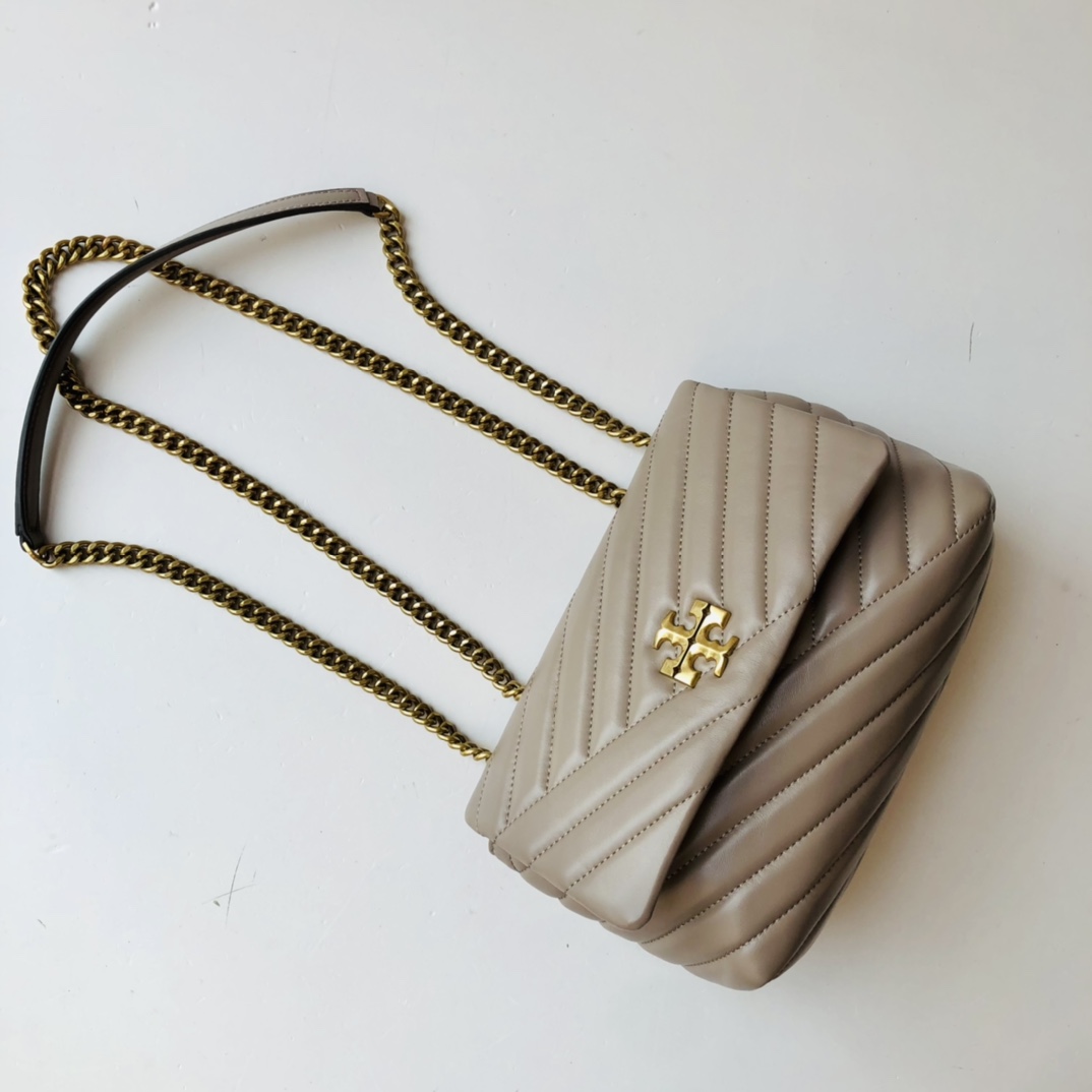 ToryBurch Kira Chevron Convertible Shoulder Bag(22.5-15-8cm)  TB316S90452 - 