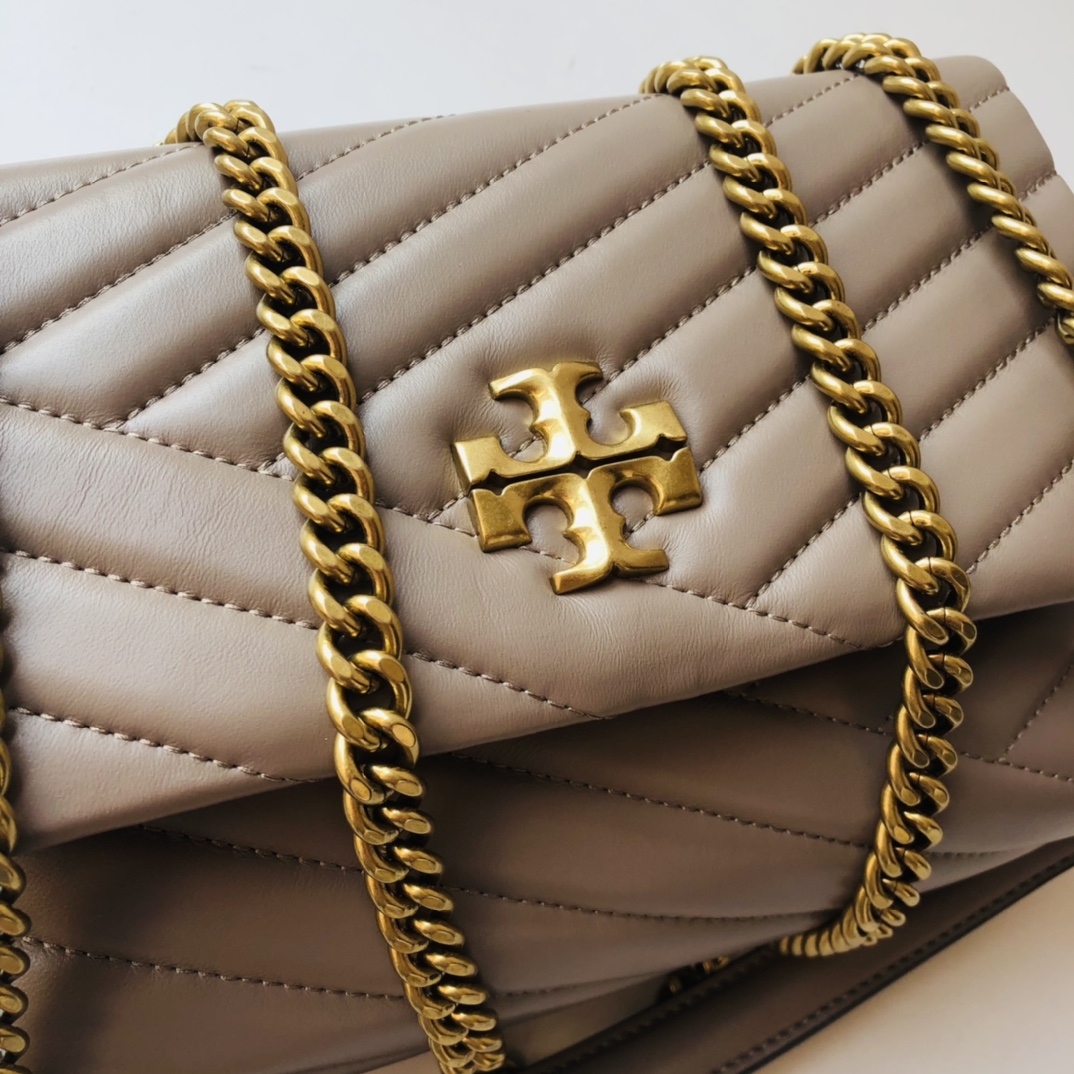 ToryBurch Kira Chevron Convertible Shoulder Bag(22.5-15-8cm)  TB316S90452 - 
