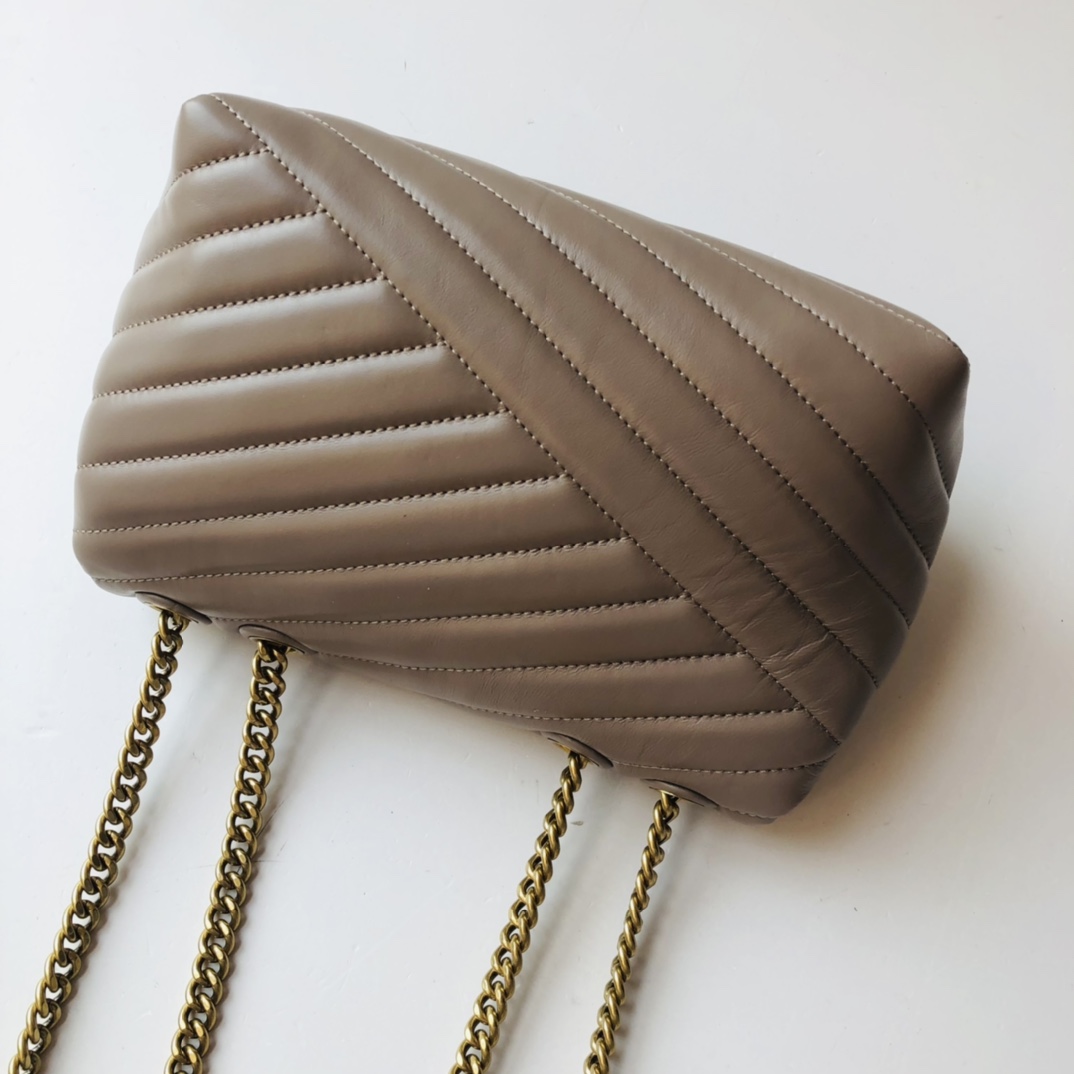 ToryBurch Kira Chevron Convertible Shoulder Bag(22.5-15-8cm)  TB316S90452 - 
