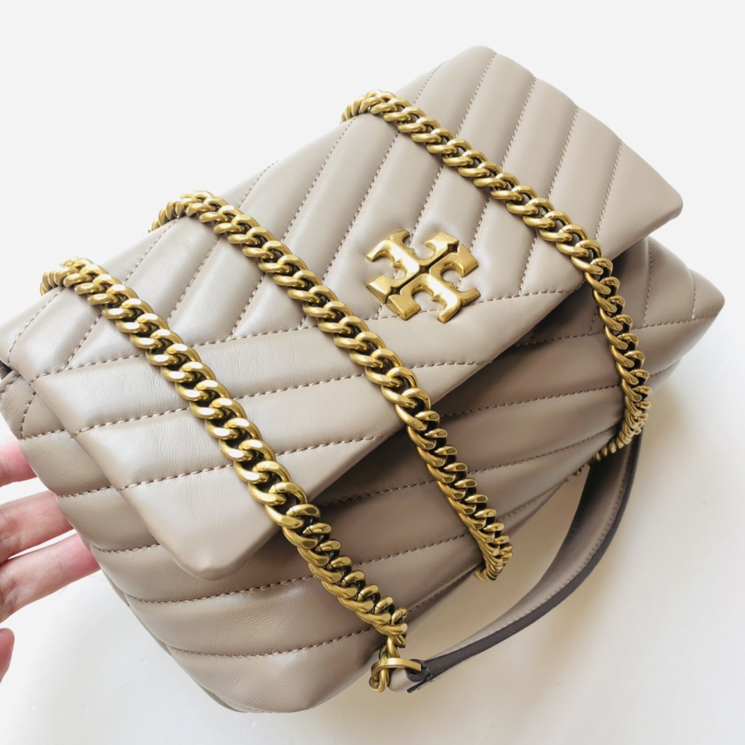 ToryBurch Kira Chevron Convertible Shoulder Bag(22.5-15-8cm)  TB316S90452 - 