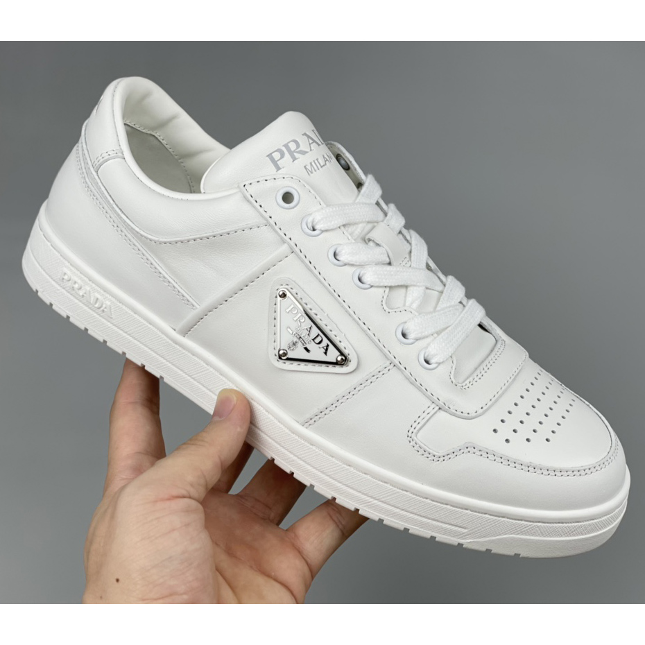 Prada Downtown Leather Sneakers - 