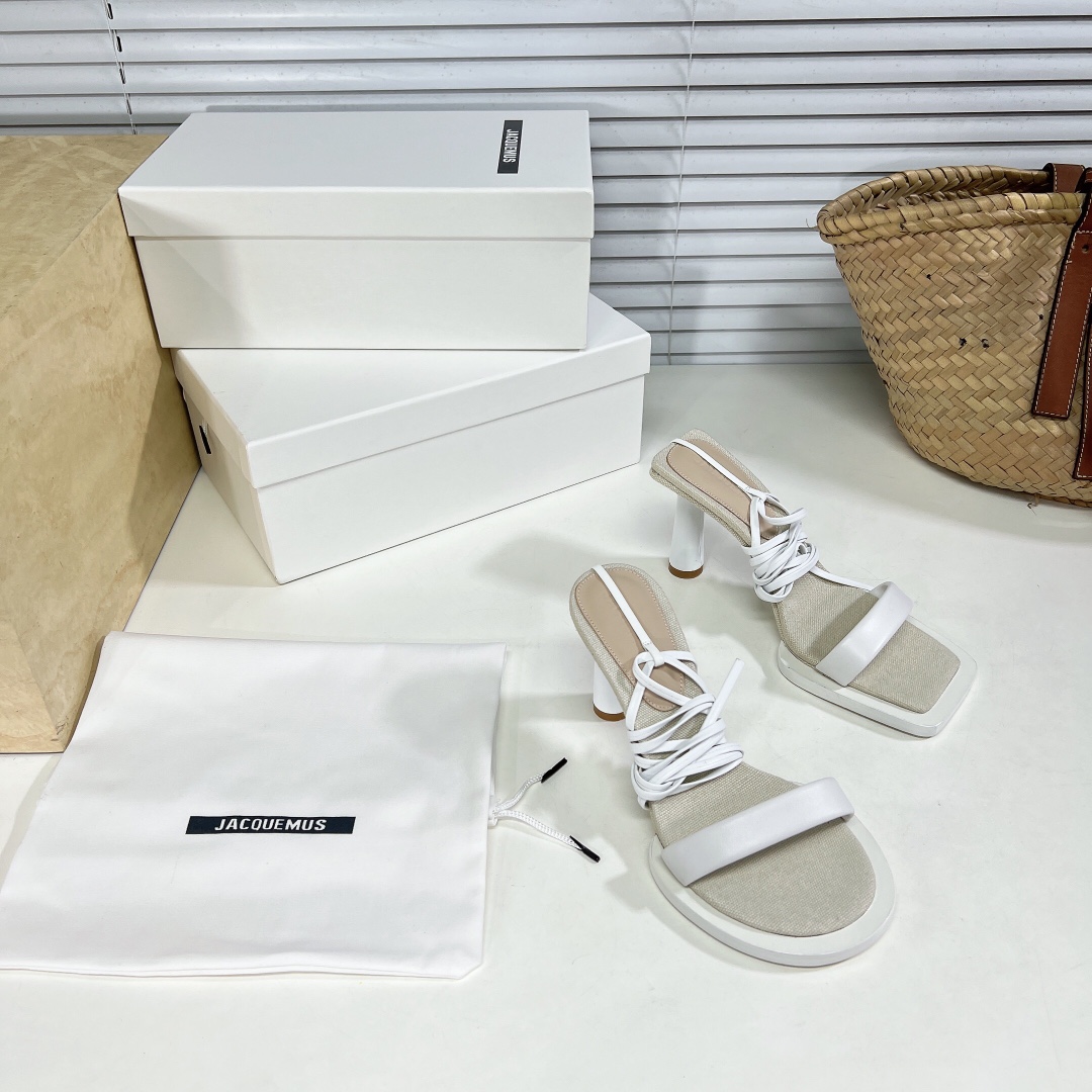 Jacquemus Whirt Sandal   85mm - DesignerGu