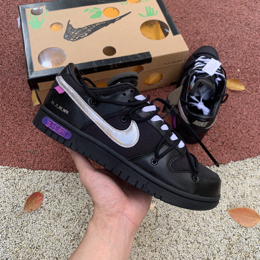 Nike Dunk Low Off-White Lot 50  Sneaker     DM1602-001 - 