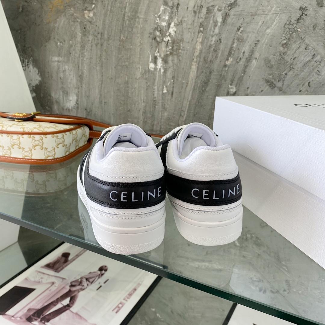 Celine Trainer Low Lace-Up Sneaker In Calfskin - 
