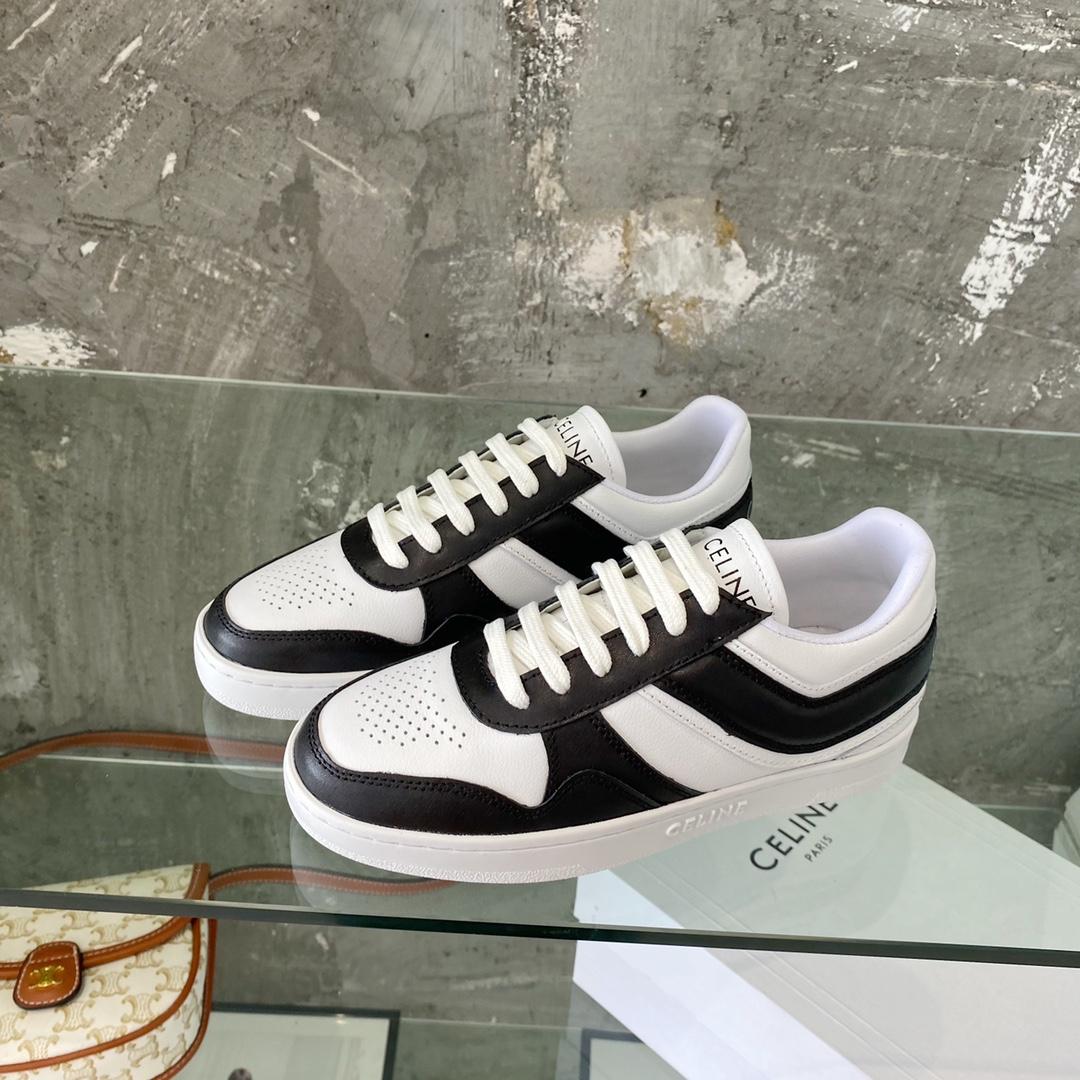 Celine Trainer Low Lace-Up Sneaker In Calfskin - 