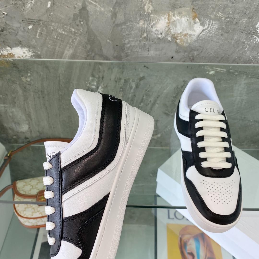Celine Trainer Low Lace-Up Sneaker In Calfskin - 