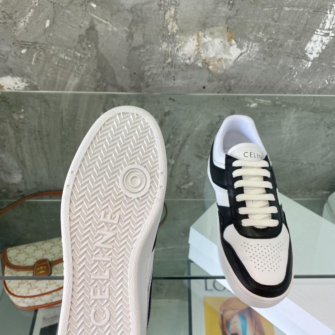 Celine Trainer Low Lace-Up Sneaker In Calfskin - 