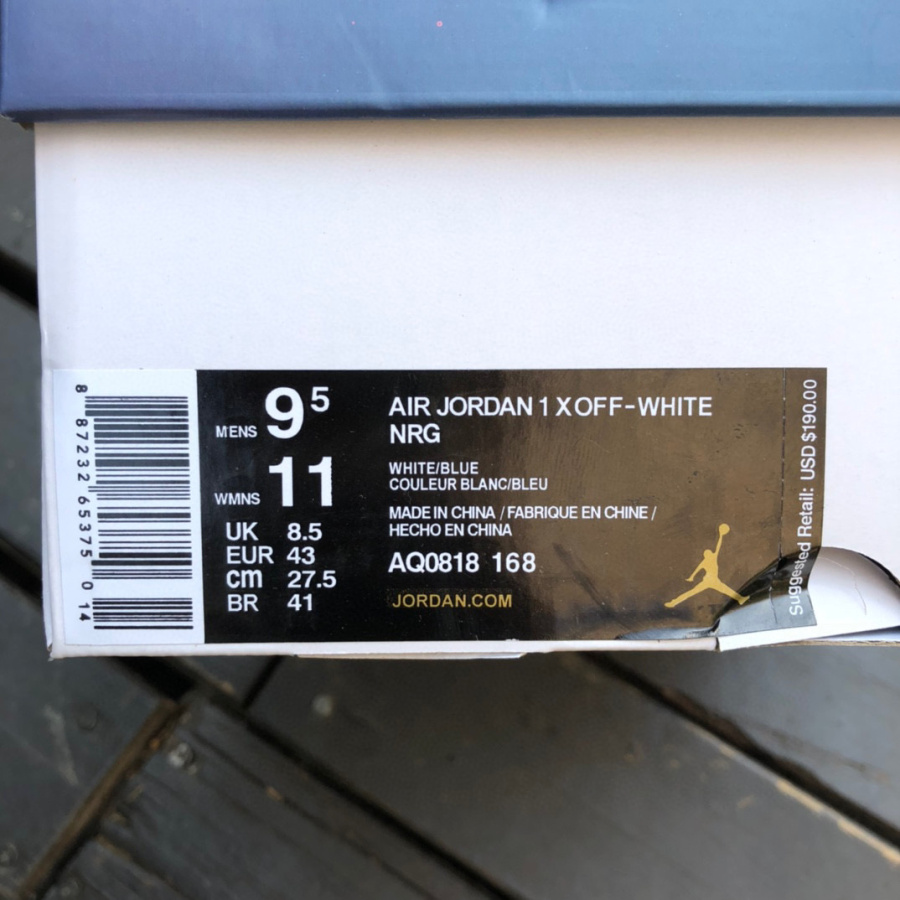 Off-White x Air Jordan 1 OW High Sneaker   50818-168 - 