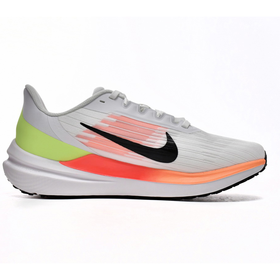 Nike Air Winflo 9 White Orange Sneaker    DD6203-100 - DesignerGu