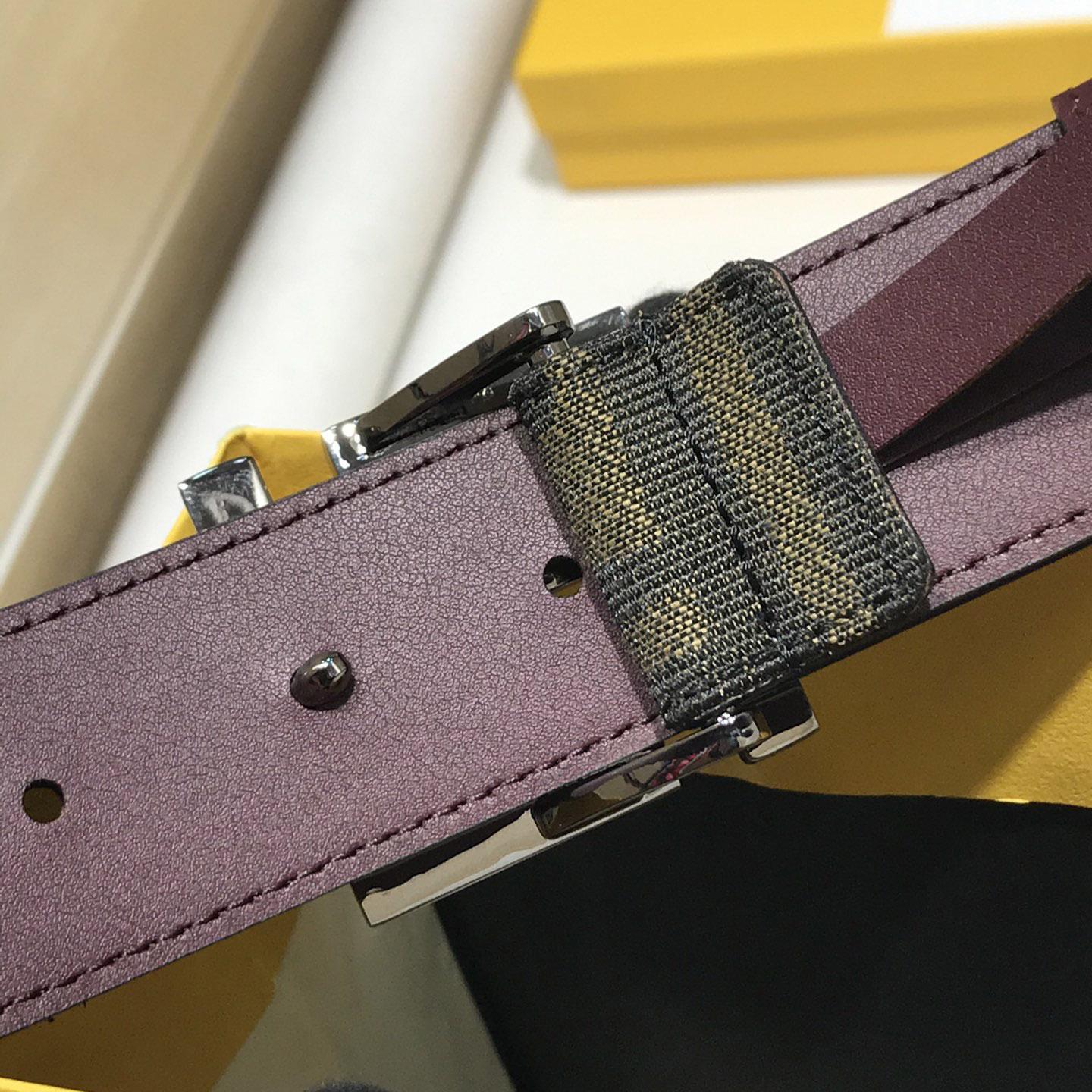 Fendi Brown Fabric Belt - 