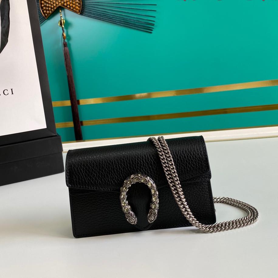 Gucci Dionysus Leather Super Mini Bag(16.5-10-4.5cm)    - DesignerGu