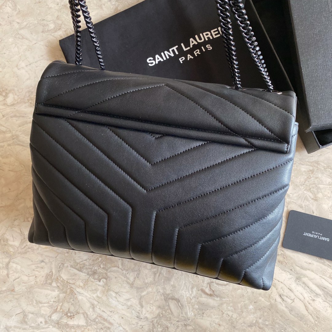 Saint Laurent Loulou Chain Bag In Quilted "Y" Leather(32-22-11cm) - 