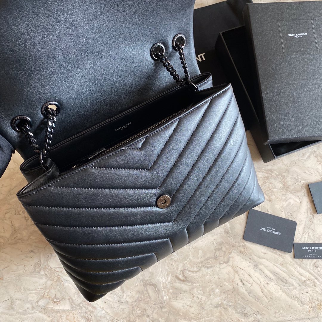 Saint Laurent Loulou Chain Bag In Quilted "Y" Leather(32-22-11cm) - 