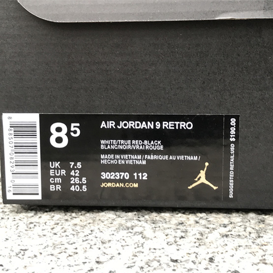 Air Jordan 9 “Space Jam” Basketball Shoes         302370-112 - 