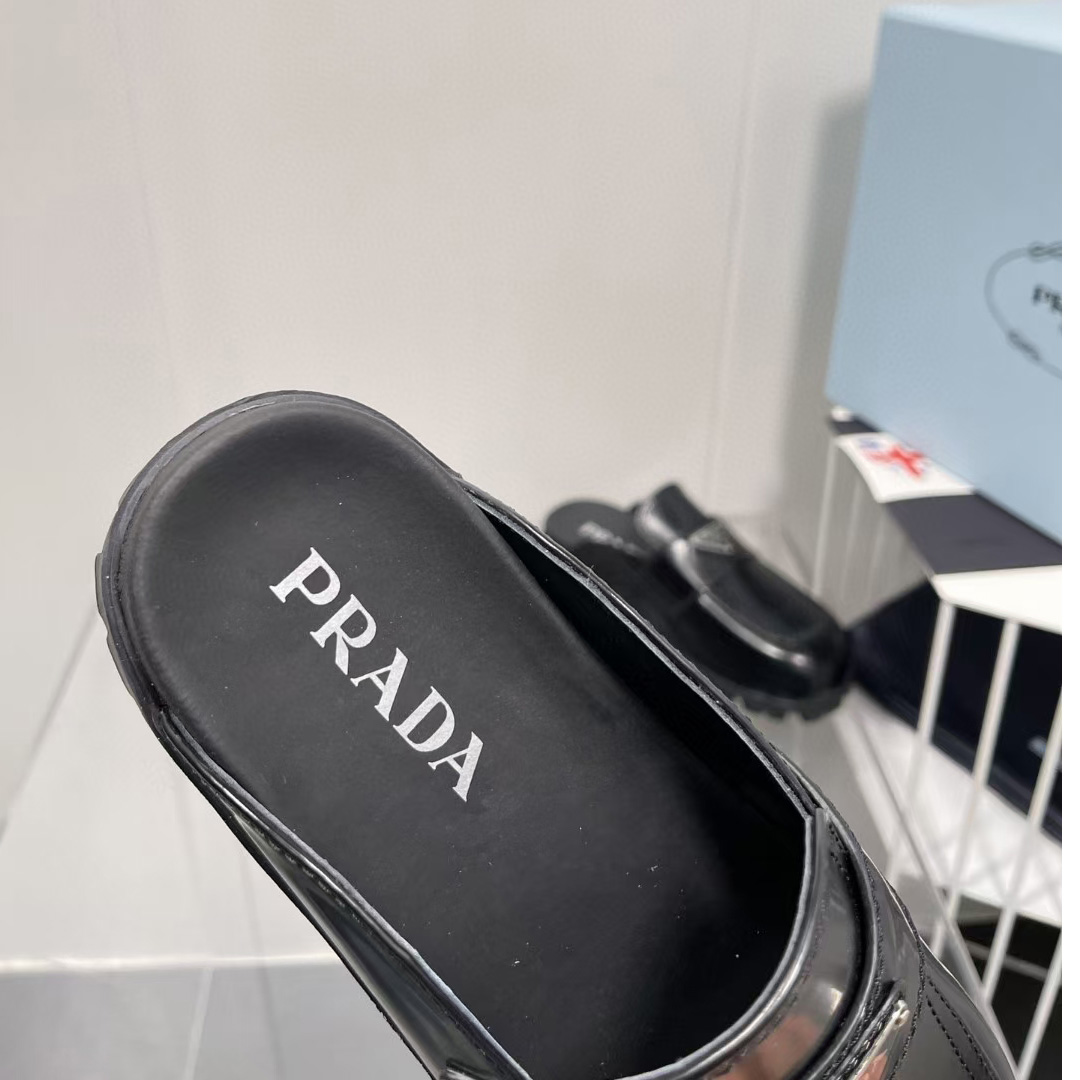 Prada Leather Sabots - 