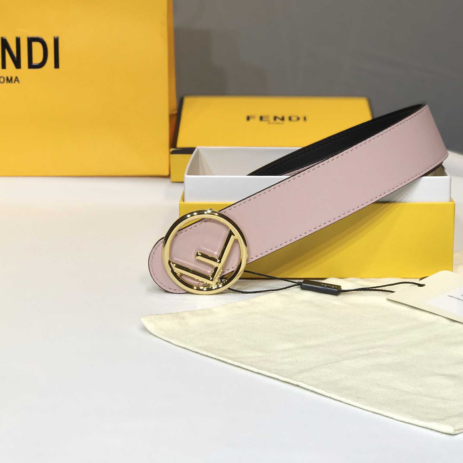 Fendi Black Leather Belt - 