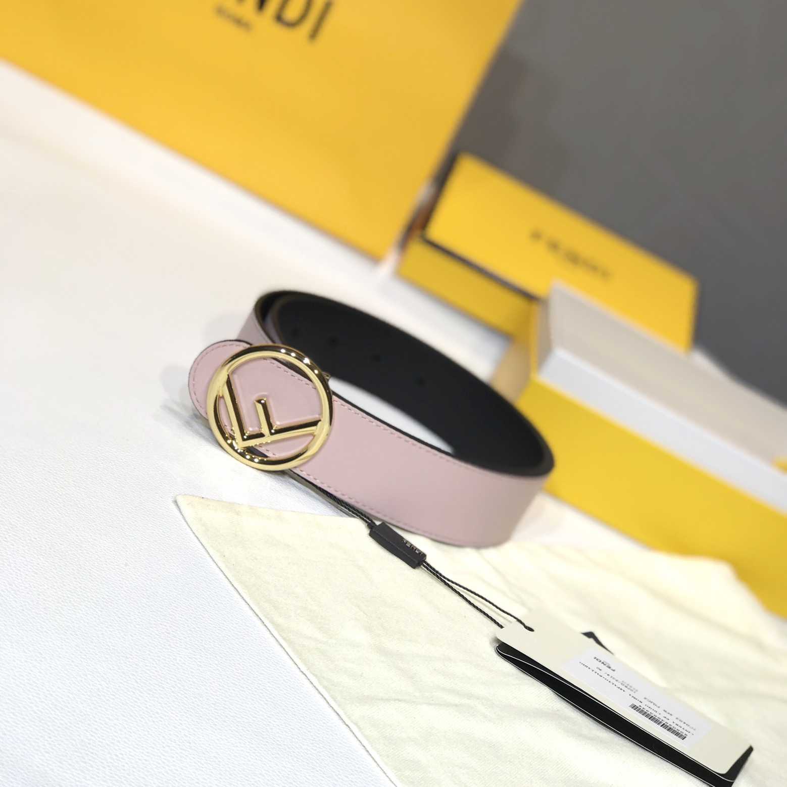 Fendi Black Leather Belt - 