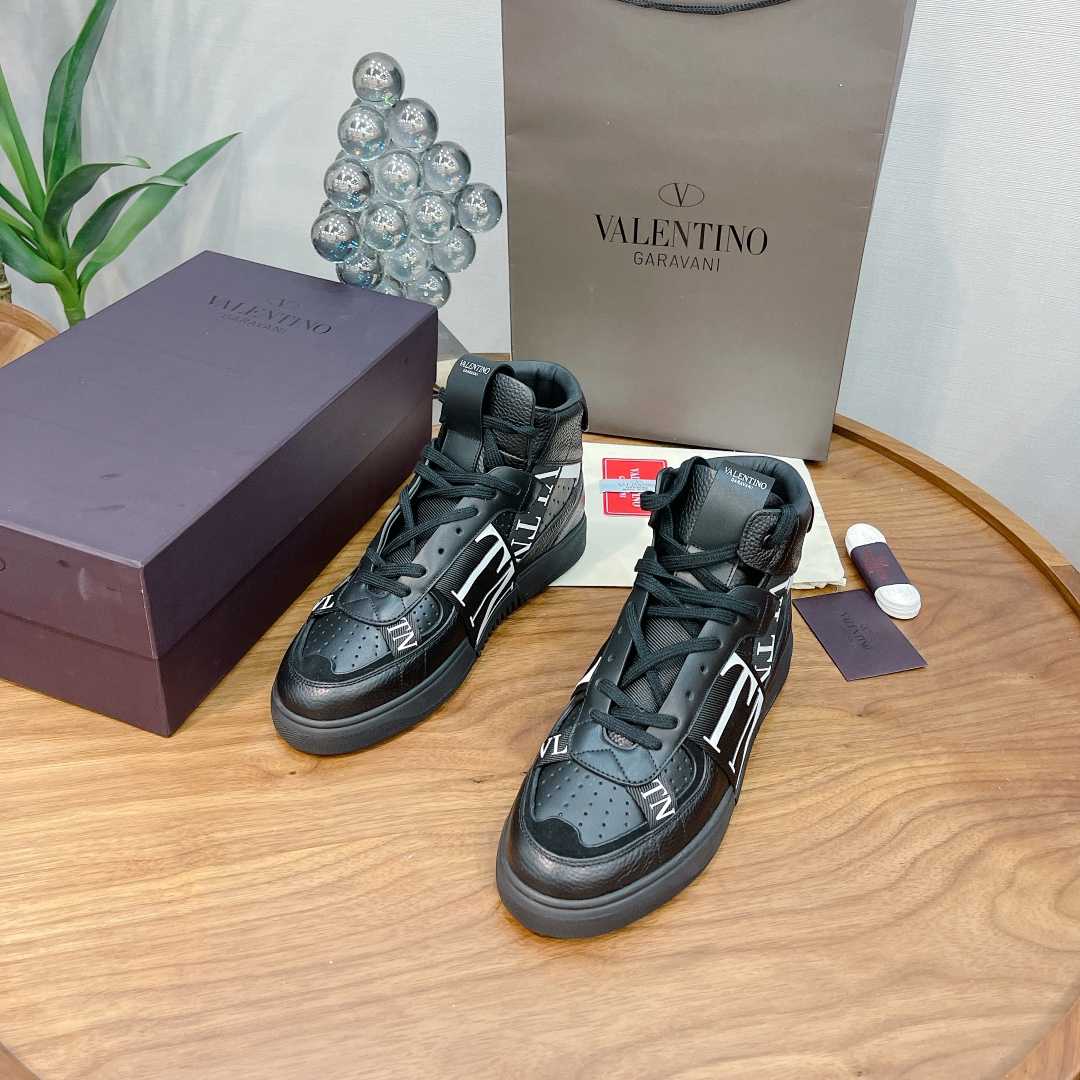 Valenti Mid-top Calfskin VL7N Sneaker With Bands - DesignerGu