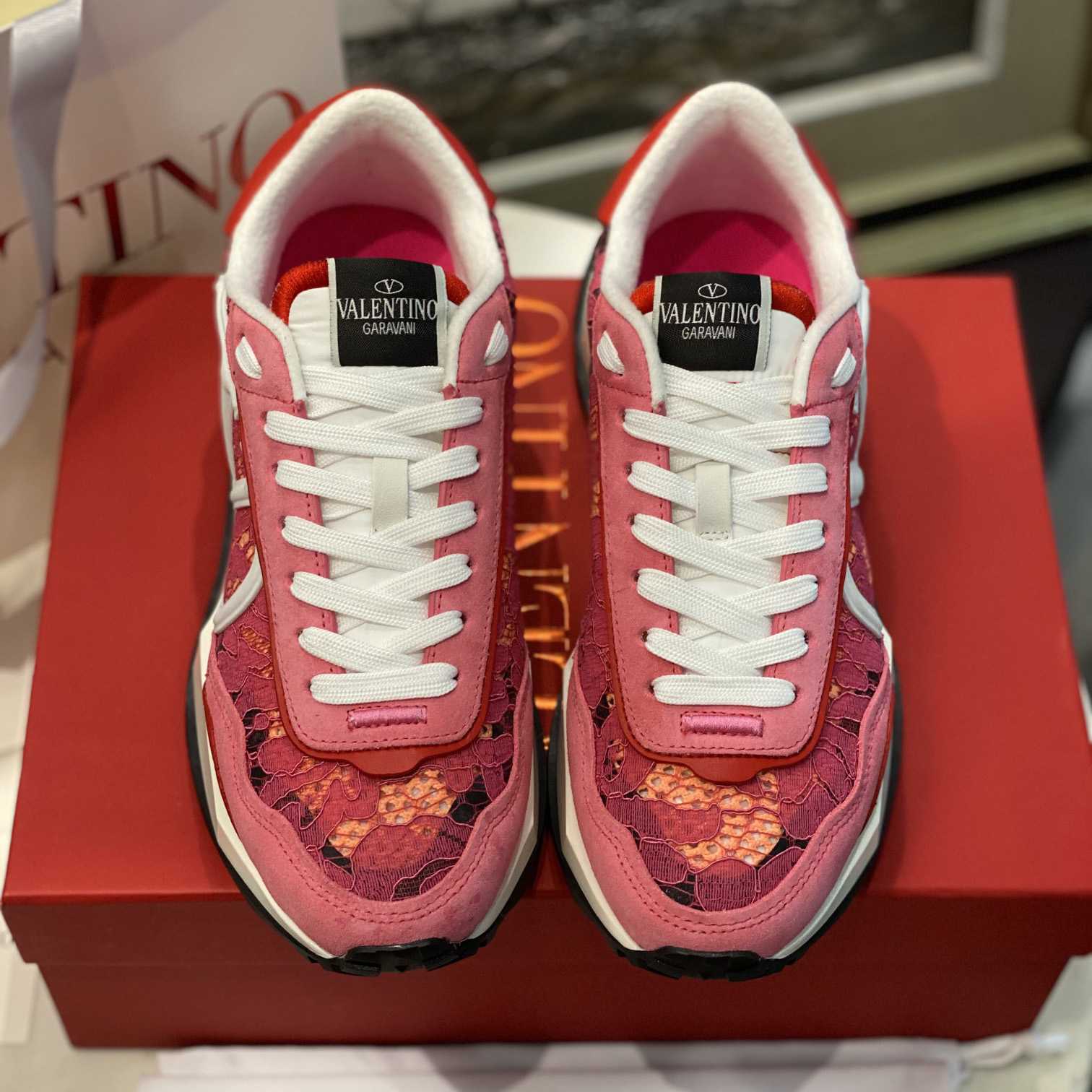 Valenti  Lace And Mesh Lacerunner Sneaker  - 