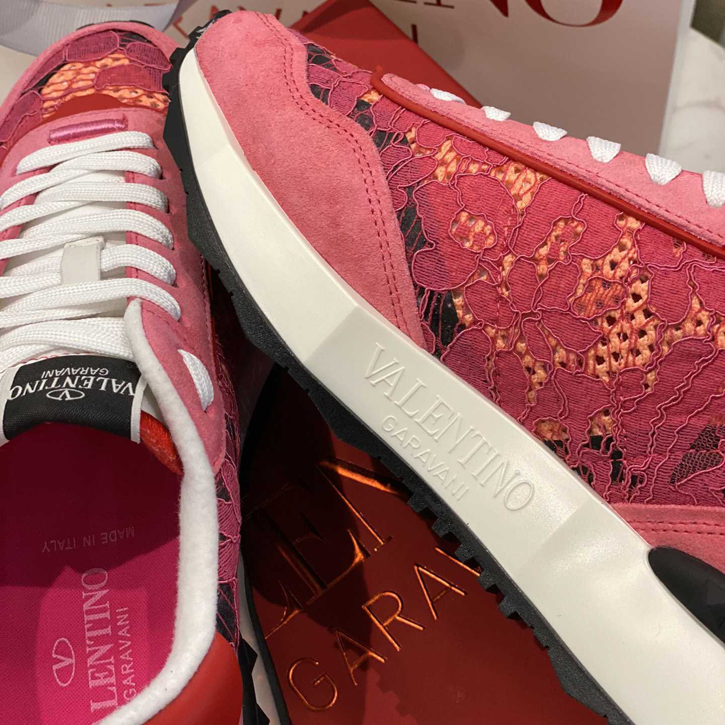 Valenti  Lace And Mesh Lacerunner Sneaker  - 