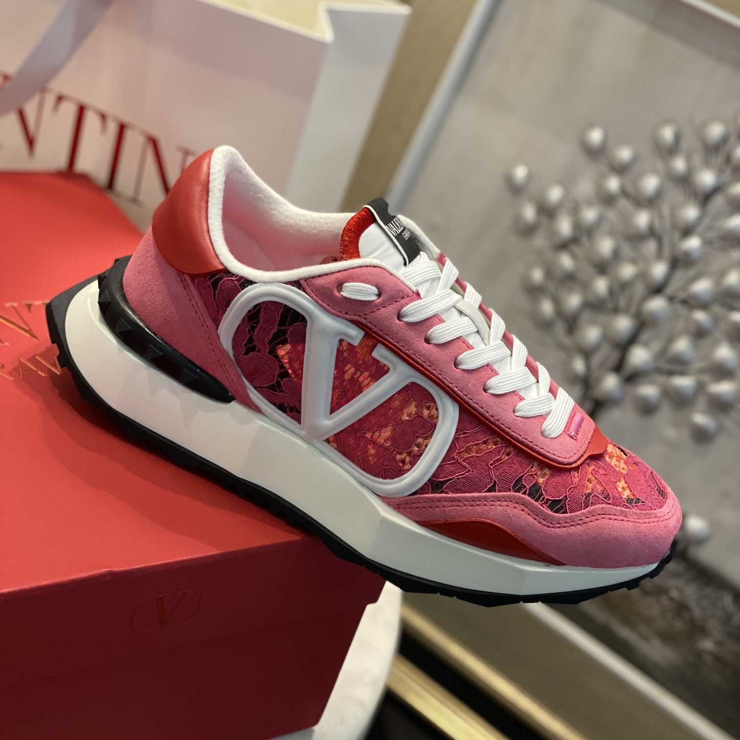 Valenti  Lace And Mesh Lacerunner Sneaker  - 