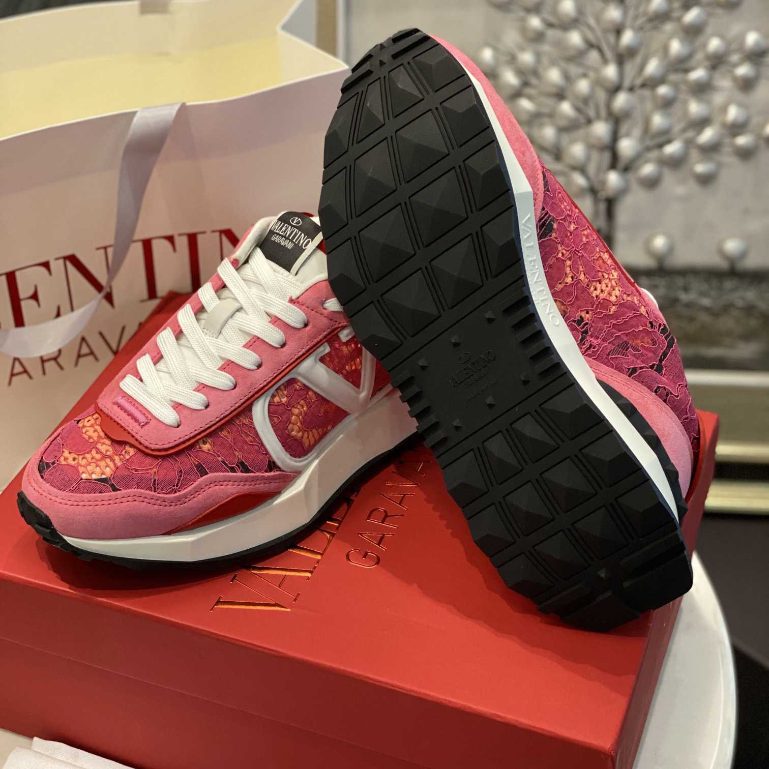 Valenti  Lace And Mesh Lacerunner Sneaker  - 
