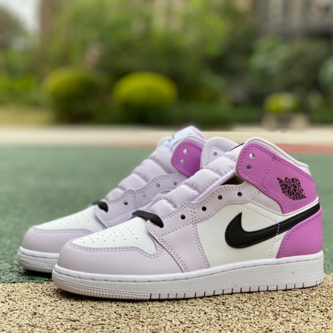 Air Jordan 1 Mid AJ1 GS Sneakers    DQ8423-501 - DesignerGu