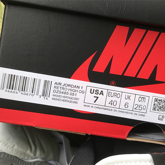 Air Jordan 1 High OG “Washed Heritage” Sneaker     DZ5485-051 - DesignerGu