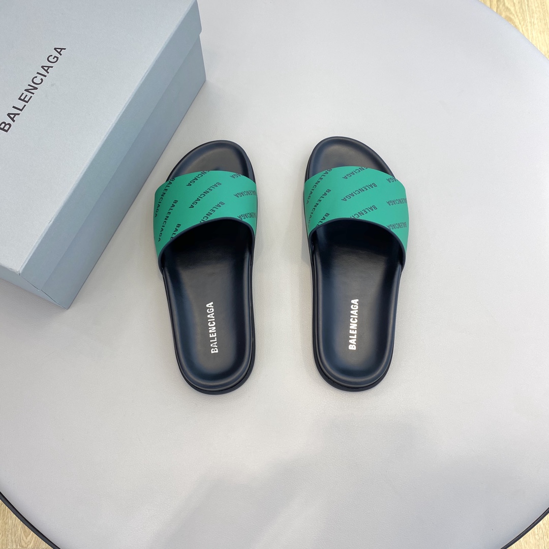 Balenciaga Logo Slide Sandal  - 